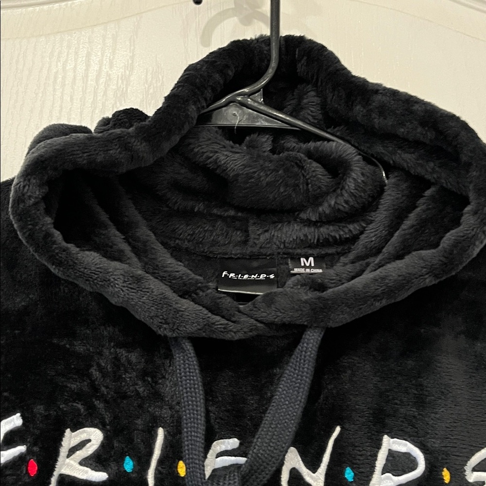 FRIENDS TV Black Furry Hoodie-M - Picture 4 of 8